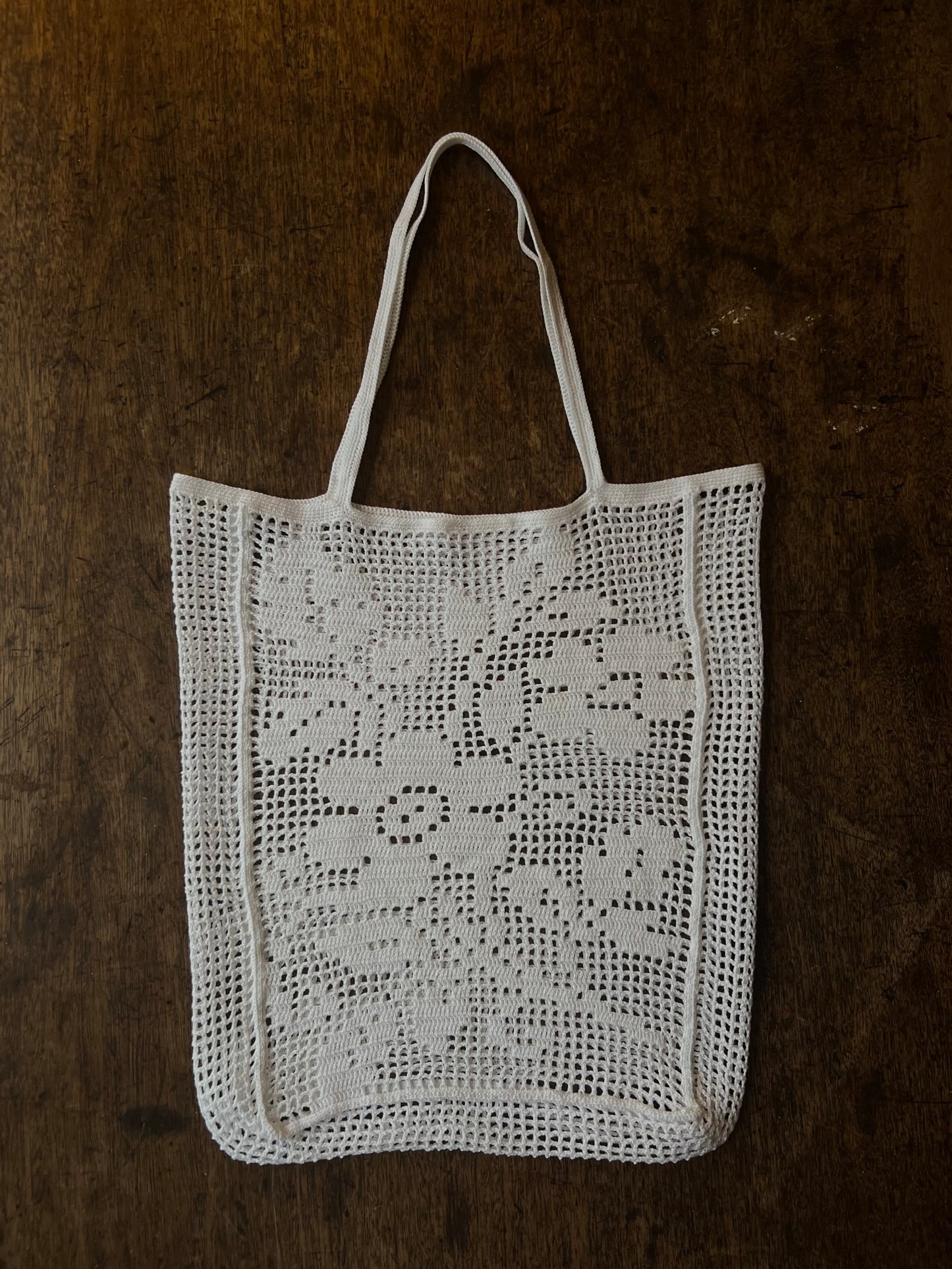 Flora Filet Cotton Bag - Flora