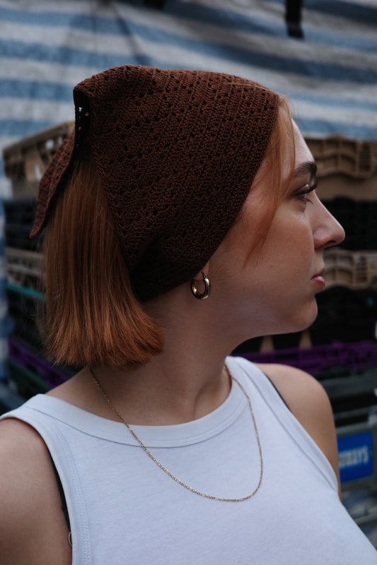 To the market for coffee Hair Bandana