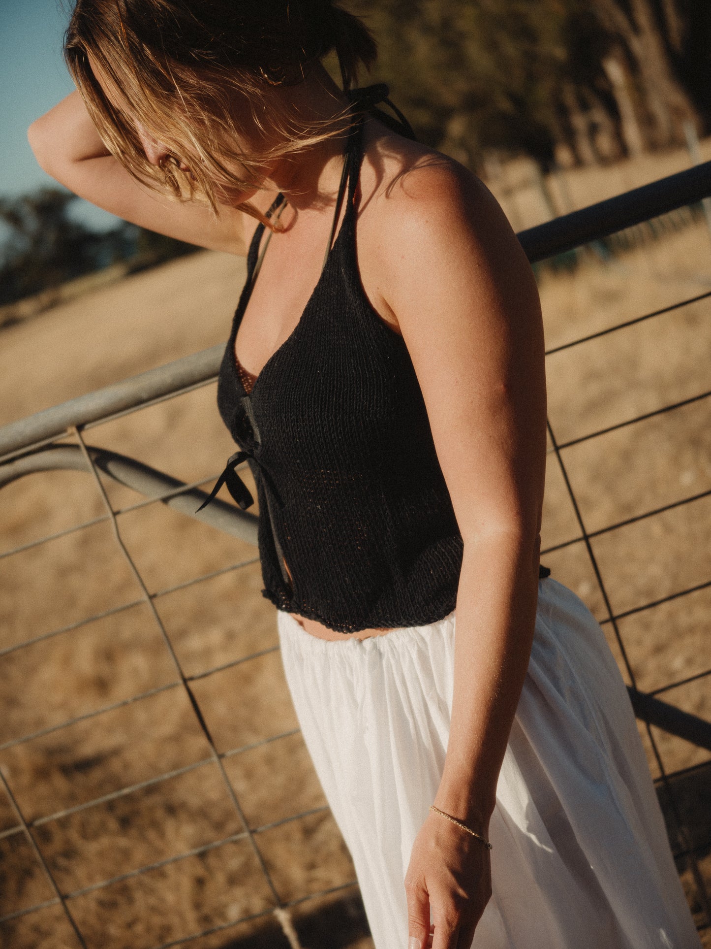 Licorice Halter Top