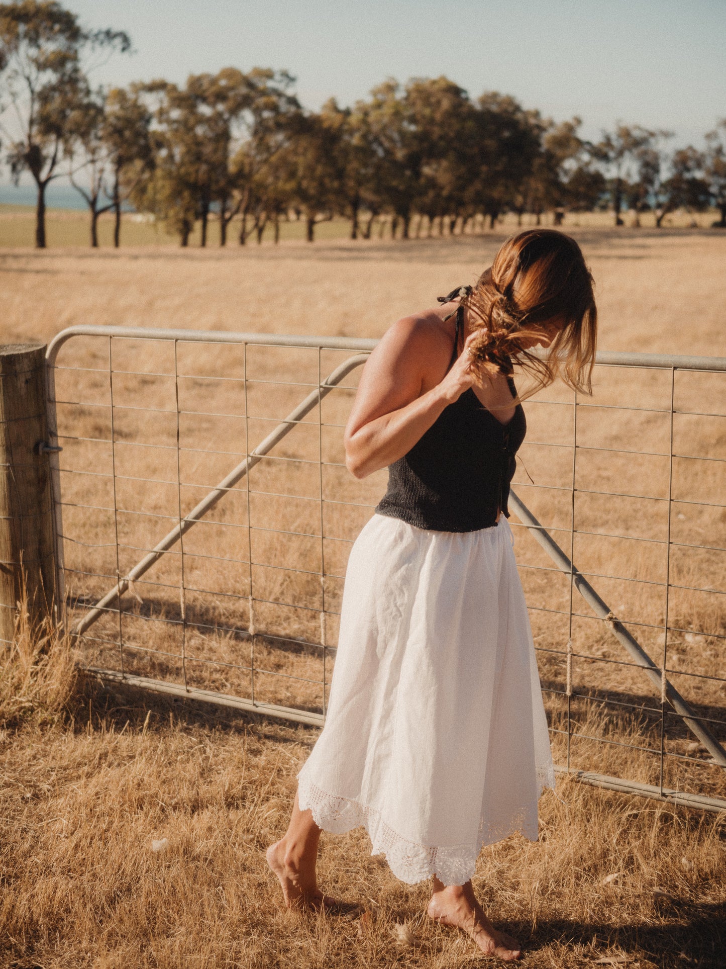 Drawstring Spanish Skirt